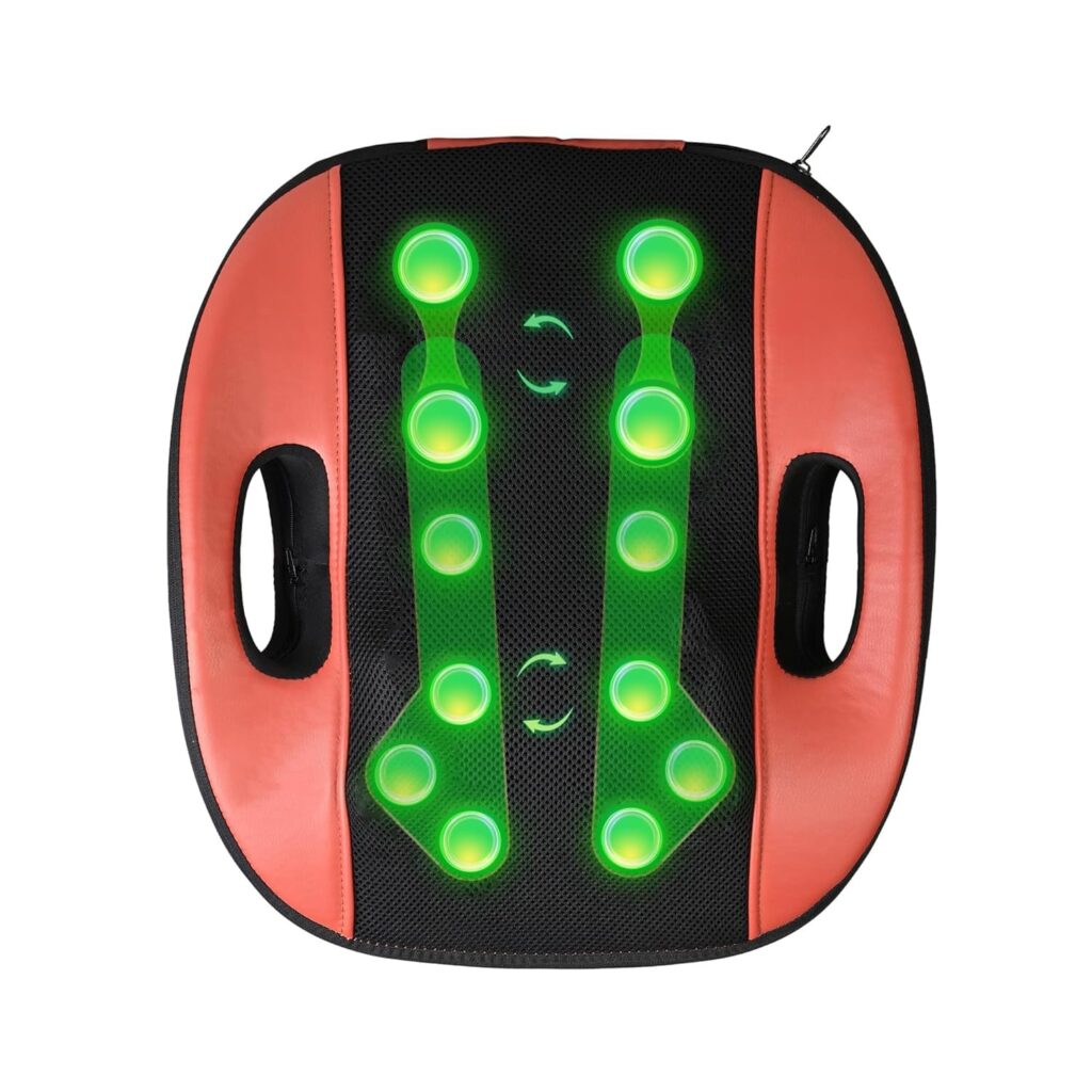 Struggling with neck or back pain? Discover how this Deep Tissue Shiatsu Back Massager delivers powerful relief with heat, 12 massage balls, and ergonomic support for home, office, and car use.