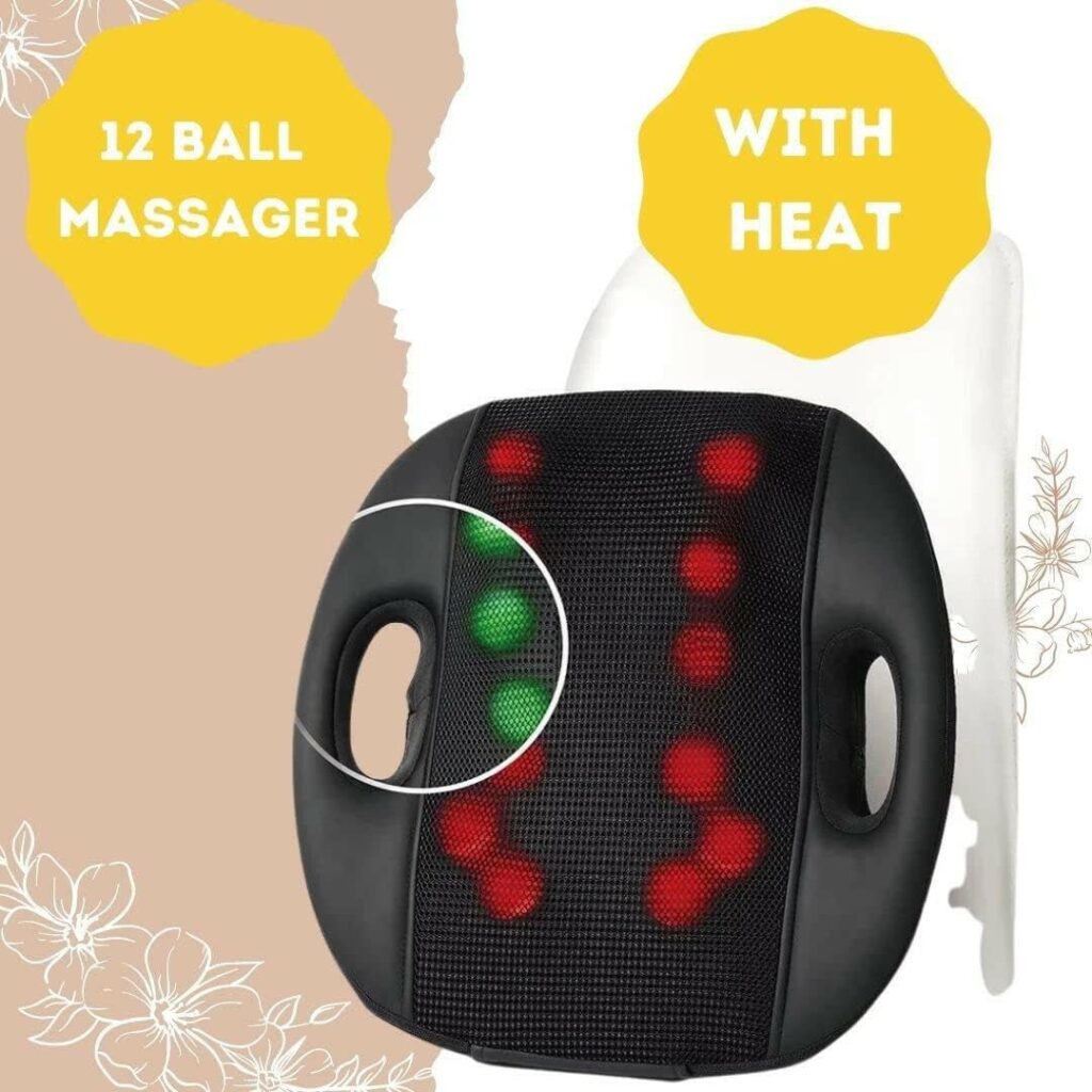 Struggling with neck or back pain? Discover how this Deep Tissue Shiatsu Back Massager delivers powerful relief with heat, 12 massage balls, and ergonomic support for home, office, and car use.