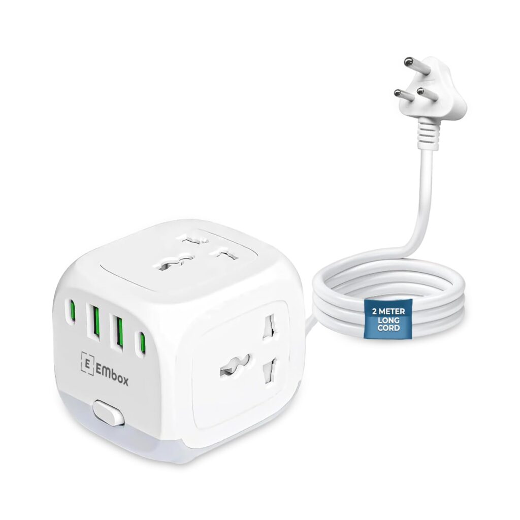 Discover why the EMBOX Cube Extension Board with USB, universal sockets, surge protection and 2m cord is becoming the most reliable, travel-friendly power hub.