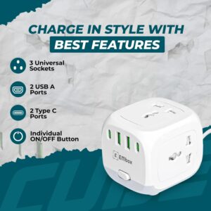 Discover why the EMBOX Cube Extension Board with USB, universal sockets, surge protection and 2m cord is becoming the most reliable, travel-friendly power hub.