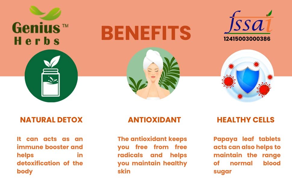 Discover how Papaya Leaf Tablets 1000 mg Per Serving support digestion, detox, and immunity naturally. A complete human-friendly review + benefits + FAQs.