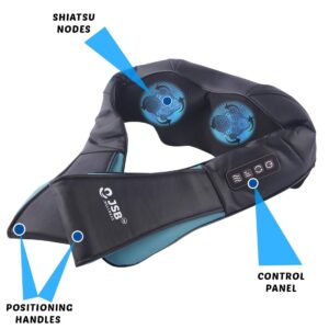 Experience instant relief from neck, shoulder and cervical pain with the JSB Neck And Shoulder Massager - Cervical Pain Relief. Featuring 3D kneading rollers, soothing heat, height-adjustment, spot massage and back vibration—ideal for home, office and car use.