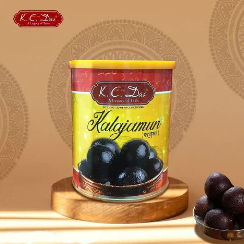 Experience the magic of Bengal's most cherished sweet – the Kalajamun – with KC Das's convenient and delicious Canned Kalajamun. This 1kg can is packed with approximately 20 melt-in-your-mouth Kalajamun, Ready to satisfy your sweet tooth whenever the craving strikes.