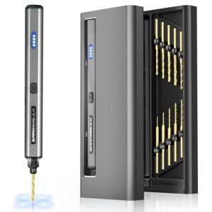 Explore the ARROWMAX Mini Electric Drill Pen (SDS MINI) – a compact, rechargeable cordless drill with 800 RPM, 10 HSS bits, LED lights, and premium aluminum case. Ideal for precision jewelry making, wood projects, and DIY crafts. Full review inside!