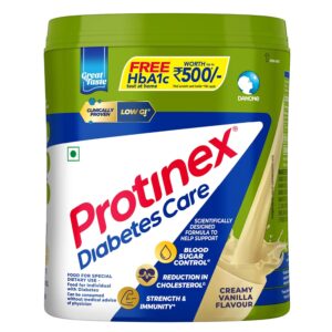 Discover how Protinex Diabetes Care helps support blood sugar control, cholesterol reduction, strength, and satiety with its clinically proven low-GI formula.