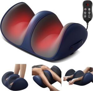 Relieve foot and calf pain instantly with the YOGIMOONI shiatsu foot massager with heat. Deep kneading, circulation boost, and stress relief at home.
