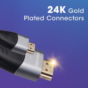 Experience ultra-smooth 8K@60Hz & 4K@120Hz gaming/movies with Zebronics HDMI 2.1 cable. 48Gbps speed, eARC/CEC, gold-plated & Dolby/DTS support. Perfect for PS5, soundbars & more!