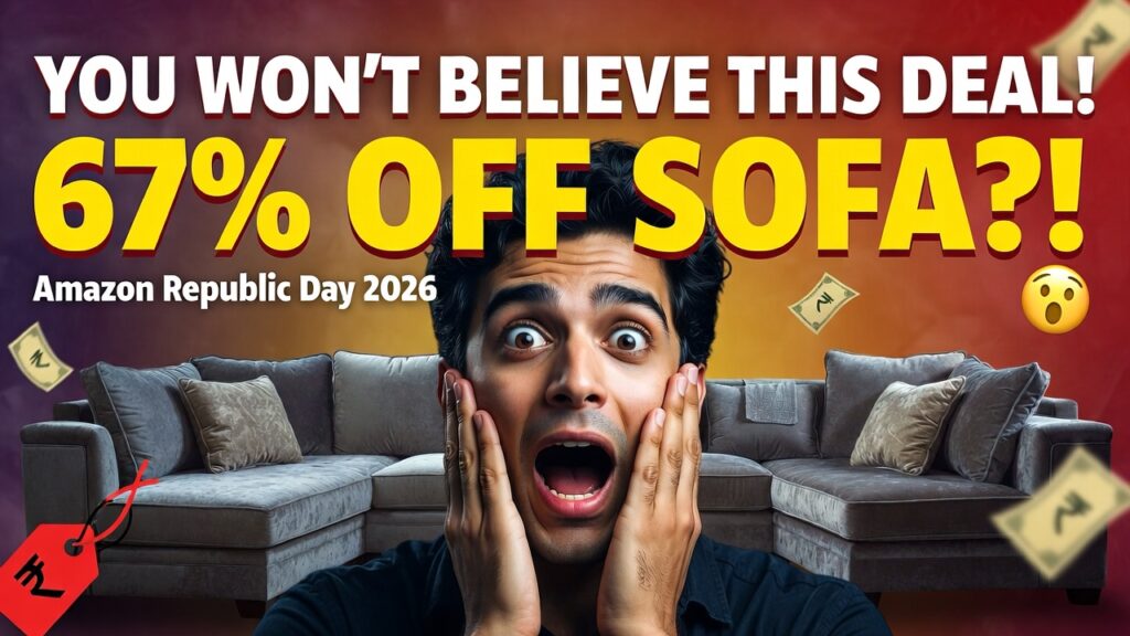 Discover the hottest Republic Day sofa deals on Amazon India right now! From 3-seater cum beds to L-shapes, save big on Wakefit, AMATA, Adorn India & more.