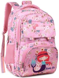 Stylish & lightweight BEAUTY GIRLS pink backpack with 32L storage. Perfect for school, tuition & college. Comfortable straps, durable fabric & trendy look.