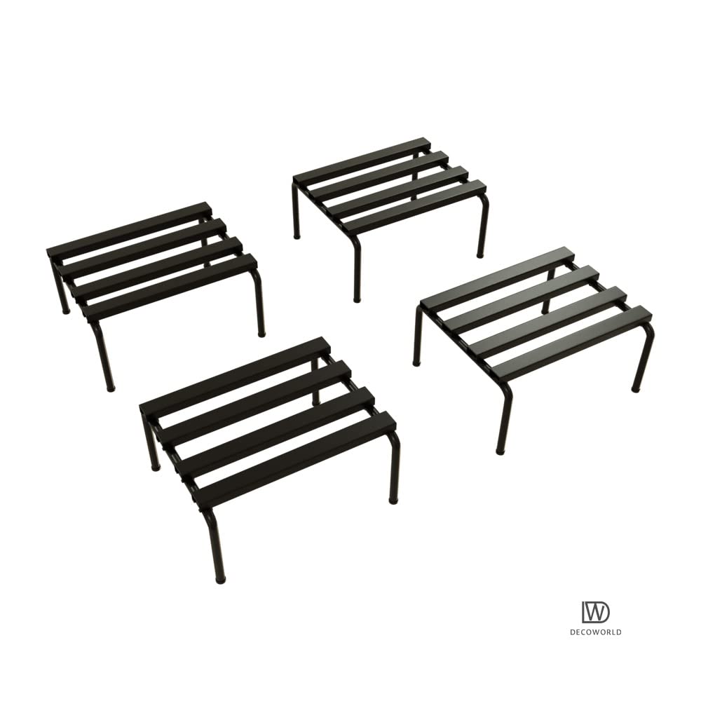 Elevate your home decor with the DECOWORLD square plant stand set of 4. This black metal planter stand offers rust-proof durability, high weight capacity, and stylish design for balconies, living rooms, and gardens. Read our comprehensive review to see why it's a top choice for plant lovers.