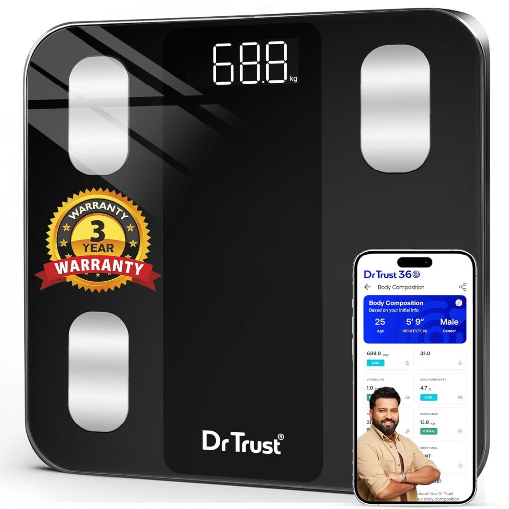 Discover how the Dr Trust USA 526 Legend smart scale tracks 14 body metrics beyond weight. Transform your fitness journey with accurate body composition analysis and app sync. Read our complete guide!