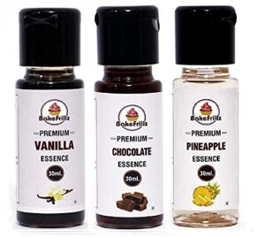 Bakefrillz Food Flavour Essence Review: Vanilla, Chocolate & Pineapple flavours in one pack. Bakery-style taste at just ₹240. Worth buying?