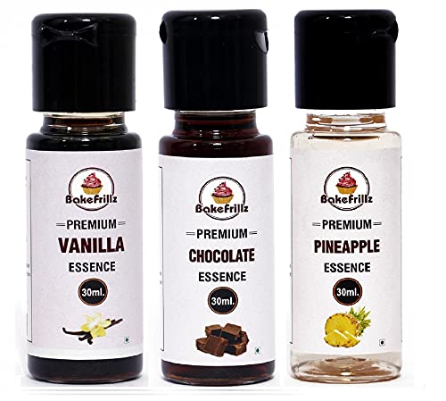 Bakefrillz Food Flavour Essence Review: Vanilla, Chocolate & Pineapple flavours in one pack. Bakery-style taste at just ₹240. Worth buying?