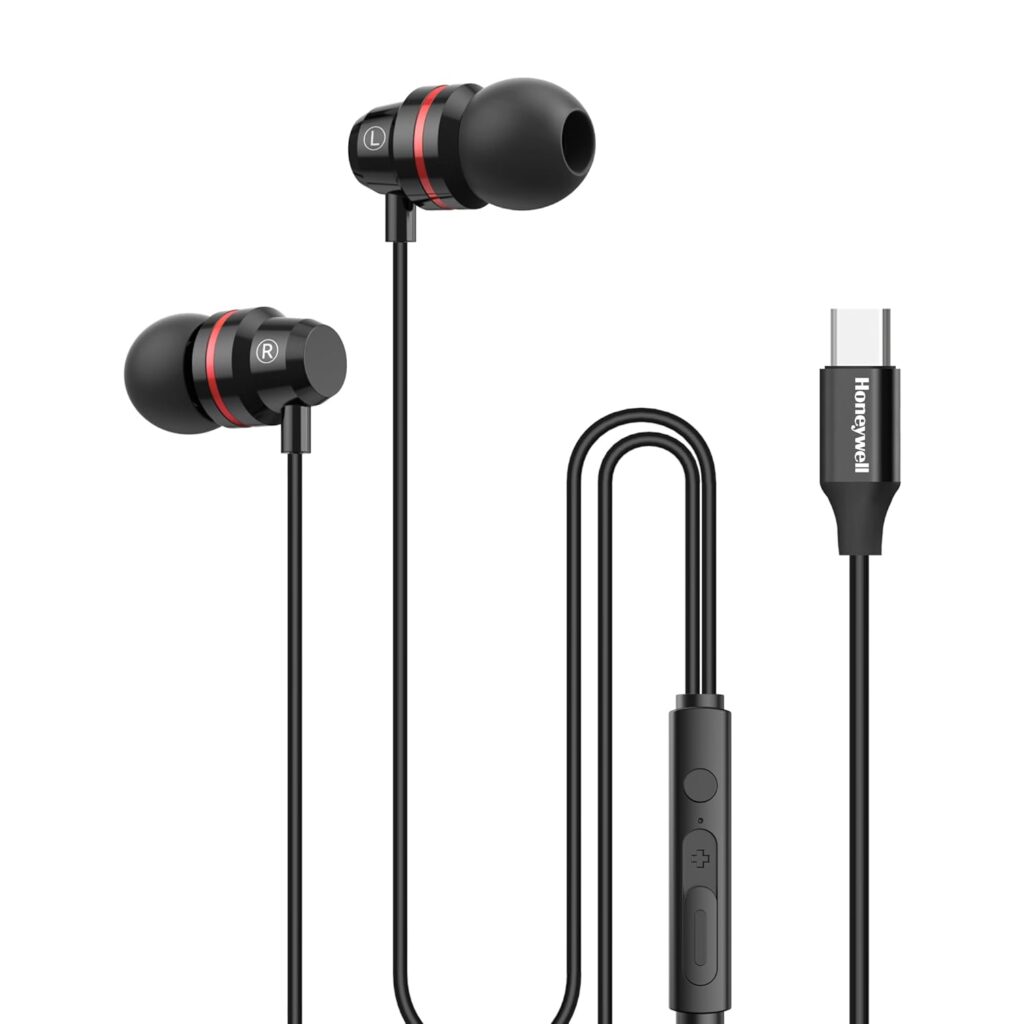 Looking for powerful Type-C earphones with deep bass and HD mic? Read our detailed review of Honeywell Suono P60 wired earphones with passive noise cancellation and premium metallic design.