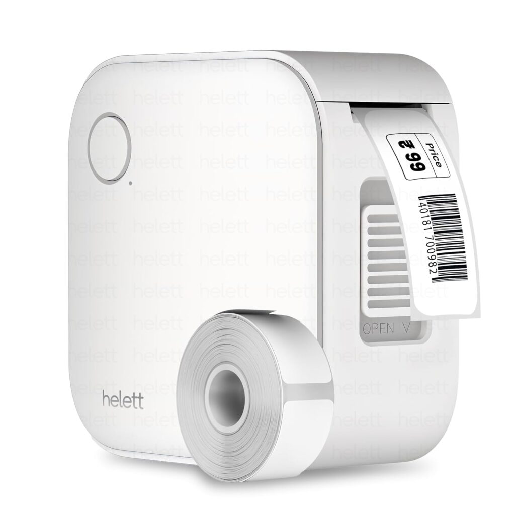 Uncover the game-changing Helett HE24 Label Printer – a compact, rechargeable Bluetooth thermal label maker that connects seamlessly to iOS and Android. Perfect for effortless organization in homes, offices, schools, and small businesses with inkless printing and a 1-year warranty.