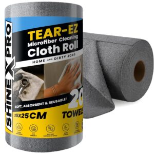 Discover the ShineXPro Microfiber Cleaning Cloth Roll – ultra-absorbent, reusable up to 4000 times, and 10X cheaper than paper towels. Perfect for kitchen, glass, and more. Eco-friendly cleaning that lasts!