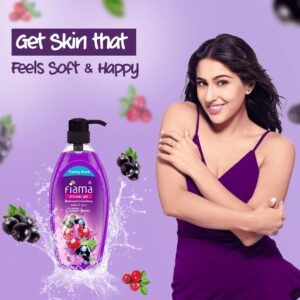 Get radiant, youthful skin with Fiama Blackcurrant & Bearberry Body Wash. Moisture-lock formula for soft, smooth, glowing skin. 895ml family pack.