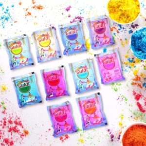 Celebrate safely with Natural & Organic Holi Color Powder (Gulal) – Pack of 10 eco-friendly, non-toxic, skin-safe herbal colors by Upharkaro. Perfect for kids & adults.