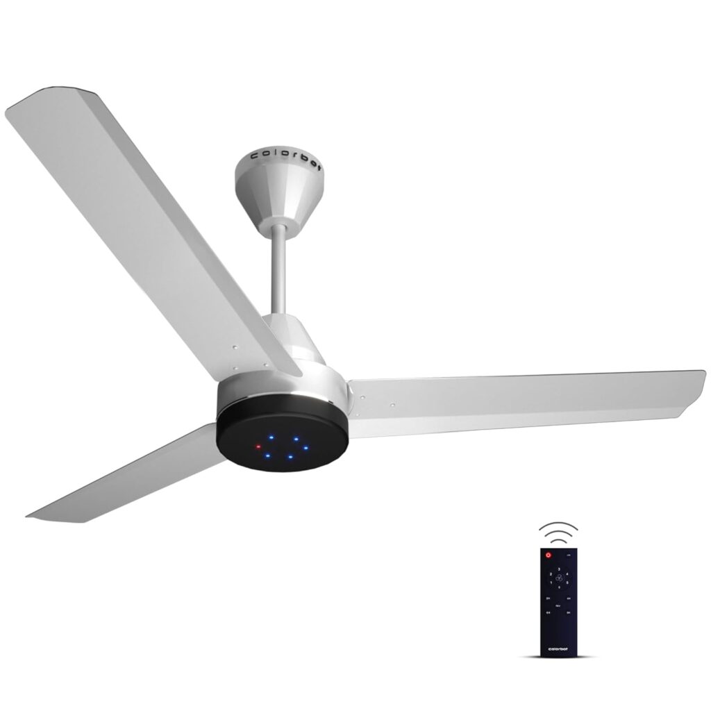 Discover why the Colorbot Stella BLDC Ceiling Fan is one of the most energy-efficient fans in India. 5-Star rated, remote control, reverse mode, and powerful airflow for modern homes.
