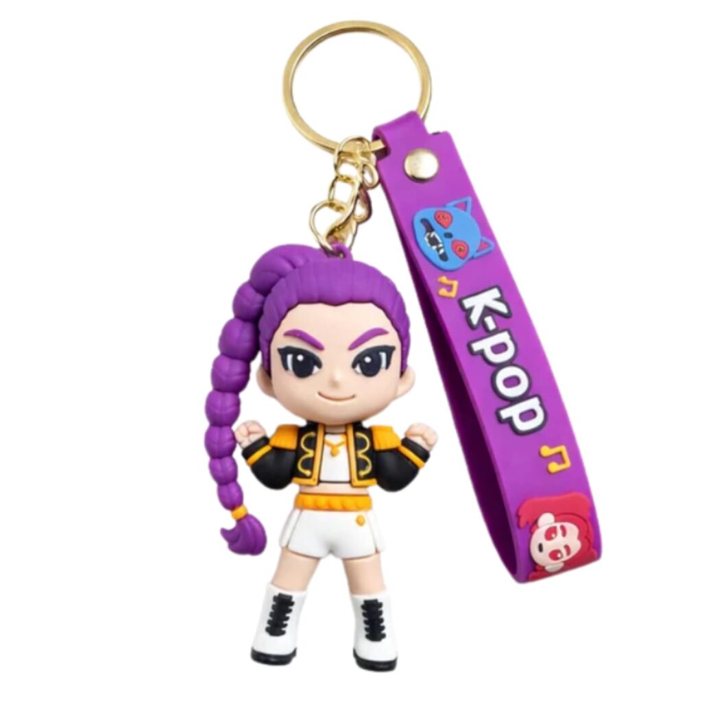 Looking for a cute anime accessory? Discover why Wanna Party Kpop Demon Hunters Cartoon Keychains featuring Rumi are the perfect backpack charm, return gift, and collectible for kids who love K-pop and anime.