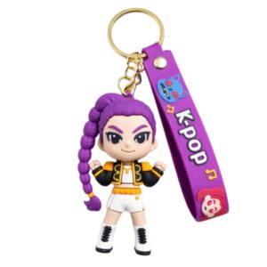Looking for a cute anime accessory? Discover why Wanna Party Kpop Demon Hunters Cartoon Keychains featuring Rumi are the perfect backpack charm, return gift, and collectible for kids who love K-pop and anime.